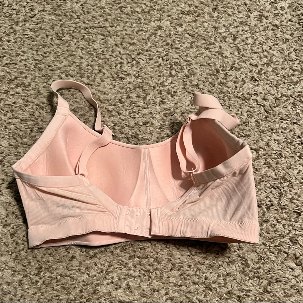 Shaped light pink wireless bra